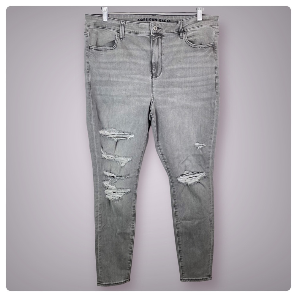 American Eagle Next Level Stretch Rise Jegging Womens Size 16 Actual Fit 36 X 29